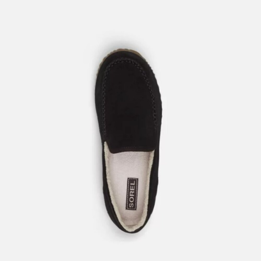 Sorel Dude Moc Indoor Outdoor Cozy Slipper Suede Lined Ruber Sole Shoes Size 9